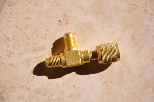 T-adapter:1/4x1/4x1/4&#034;sae flare:add micron gauge deep vacuum pump/manifold new for sale