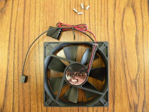 Antec 3 Speed Fan 4 Pin 120mm Black with a 3 Speed Micro Switch &amp; 4 Screws