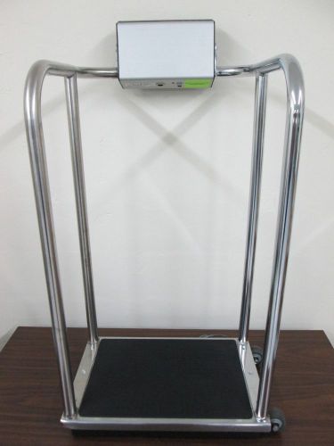 Health-o-meter 2100 digital stand-on scale - hand rail - portable - battery op for sale