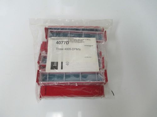 3M 4077-D  NEW UNUSED ( PK/12 )  PLUGGABLE MODULE SEALANT BOX FIBER RED