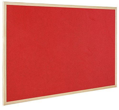 Bi-Office 600 x 900mm Memo Cork Board - Red