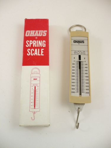 Vintage OHAUS Spring Scale New Old Stock in Box Model 8004 MO