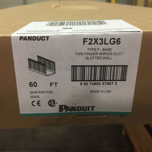 Panduit Wiring Duct #F2X3LG6 New in Box. (10 pieces -60 ft. total)