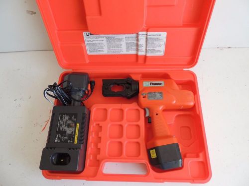 PANDUIT CT-2001 BATTERY POWERED CRIMPER CRIMPING TOOL MINT CONDITION HUSKIE TOOL