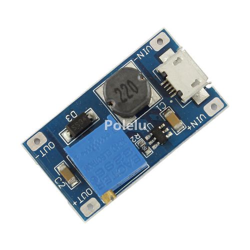 LM2577 DC-DC 2~24V To 5~28V 2A Volt Step-up Module MicroUSB Boost Converter