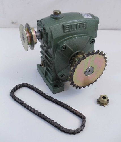 Used Elite Worm Gear Reducer, Type: #32-50091, Ratio: 30, Green (wrs)