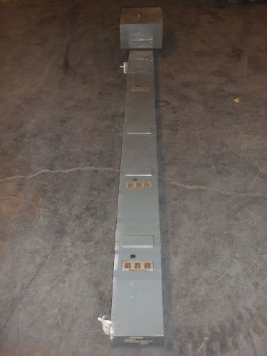 Westinghouse cutler hammer 400 amp 277 480 600v bus bar busway 3ph 4 wire for sale
