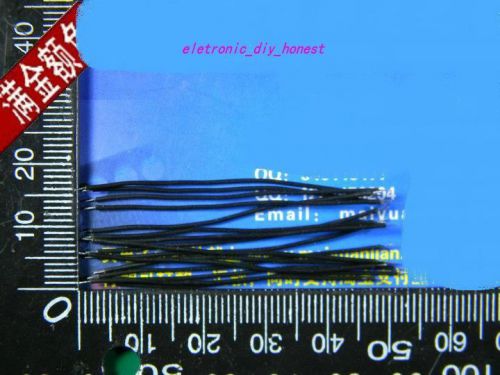 100pcs Black tinned wire diameter 0.8MM wire electronic wire lengh 50mm#A201