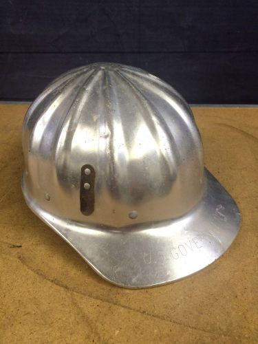 Vintage Safety Aluminum Hard Hat Superlite Miner Helmet Construction Silver