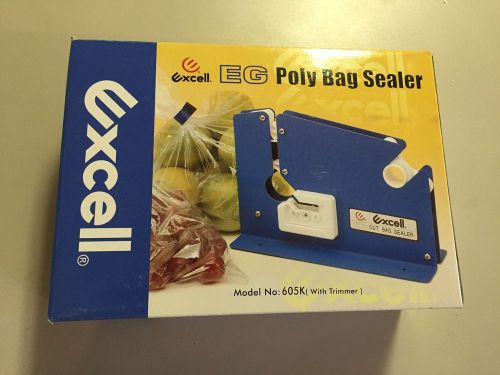 Bag Sealer:  Excell: EG Poly Bag Sealer: Model #605K &amp; 2 Tape Rolls