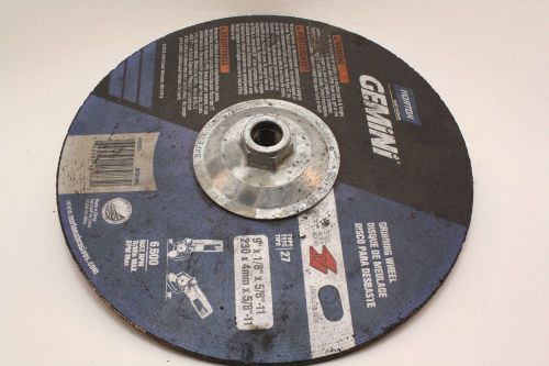 Norton gemini cutting/grinding wheel 66253048983 9&#034;x1/8&#034;x5/8&#034;-11 type 27 dc918hg for sale