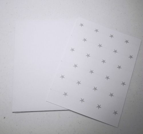 100 White Self Adhesive Shipping Labels Paypal 8.5x11 Sheets 2 Per Sheet