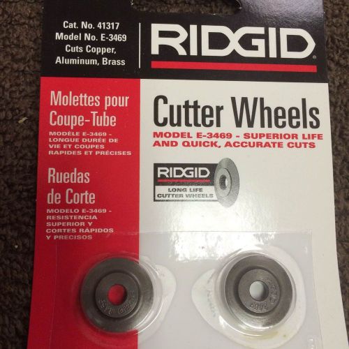 Ridgid Cutter Wheels Model E-3469 Cat. No. 41317 Copper Aluminum Brass Pipe