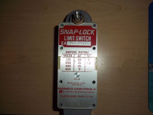 Snap-lock limit switch # ac dc 70020100 namco controls - new in box - free ship! for sale