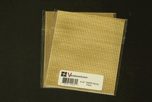 Pack of 2 prototype universal perfboard 4&#034;x5&#034; (101x127mm) 2000hole epoxy fiber for sale