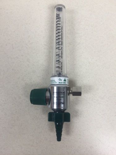 Precision Medical Oxygen Flowmeter 1MFA 0197 Flow Meter Max Flush 90 LPM O2