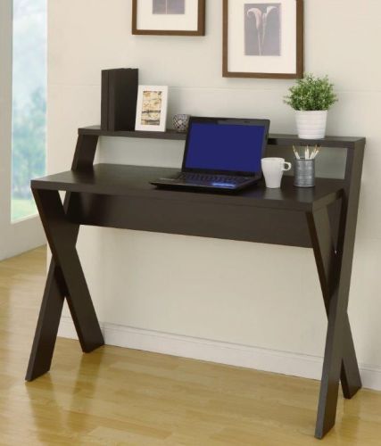 Enitial Lab Newburg Intersecting Home/Office Desk, Cappuccino