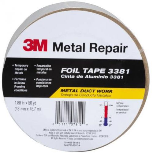 1 HVAC Foil Tape 48Mm X 45M General Purpose 3M Duct Accessories 07812