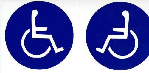 Two handicap vinyl business sticker decals advertise dope illest bathrooms jdm for sale