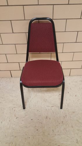 220 Red Fabric covered Stackable Chairs - used just twice - PU Buffalo NY area