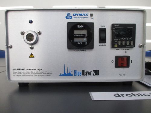 DYMAX BW-200, Version-Rev: 1.0, Blue Wave 200 Spot lamp, UV spot lamp