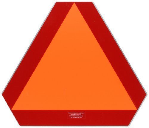 SmartSign ASAE S276.4 Fluorescent Reflective Steel Sign, &#034;Slow Moving New