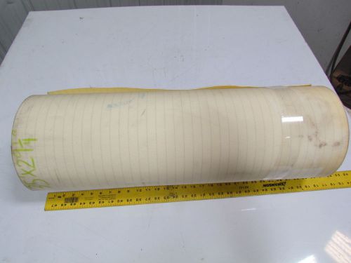 2 ply smooth top clear/white urethane rubber conveyor belt 35f x 29-1/4&#034;