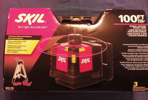 Skil 8601-RL 360° Rotary Laser Kit-100&#039; Radius W/ Tripod,Case &amp;Targets