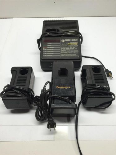 OEM PANASONIC 98018 RE503 RE570 9.6V Electric Battery Charger 4pc Mix Lot