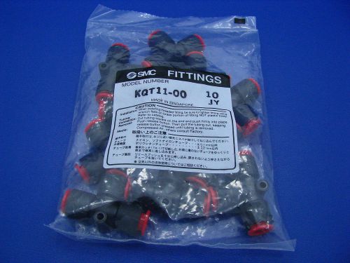 Smc union tee fitting 3/8 tube -  package of 10 kqt11-00 new for sale