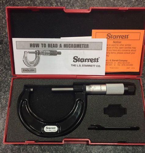 Starrett 1-2&#034; Micrometer (New)