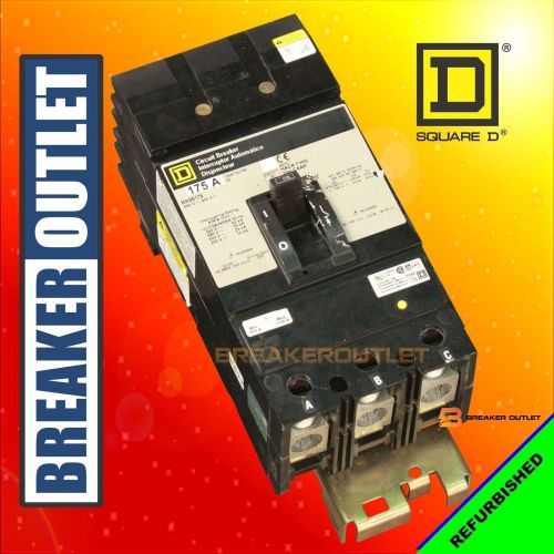 Refurb square d kh36175 circuit breaker 3 pole 175a 600v i-line kh 35ka for sale