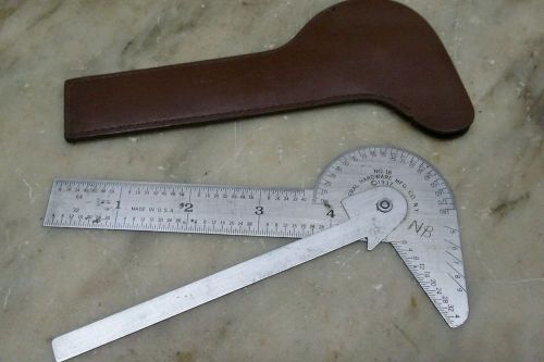 Machinist protractor drill point gage - general no.16 for sale