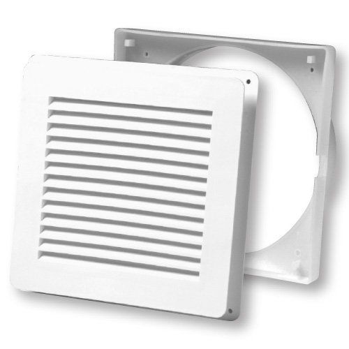 Duraflo 646025-00 Wall Vent with Collar, 6-Inch, White