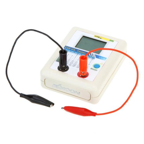 Kkmoon precise esr-v5 esr capacitor tester lcr internal resistance meter w/ clip for sale