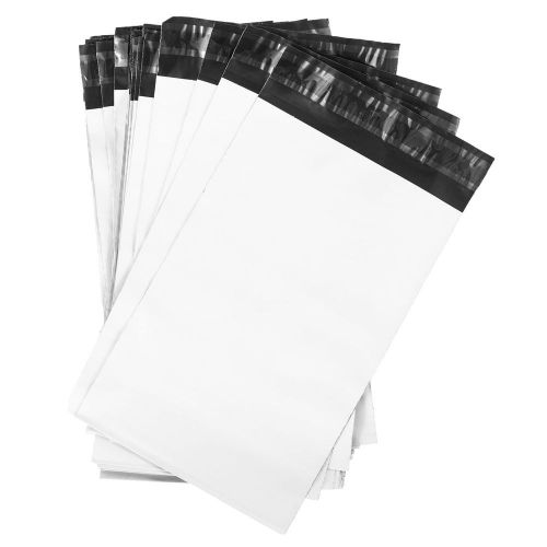 6&#034; x 9&#034; white poly mailers envelopes bags with adhesive self sealing strip cl... for sale