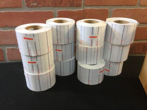 Label Stock For CAS Scales NON UPC 1-1/4&#034; Tall X 2-1/4&#034; Wide. CAS8000 12 Rolls