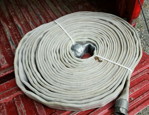 100 Foot Fire Hose with 1.5 inches fittings See Photos SEE LISTING FOR ISSUE