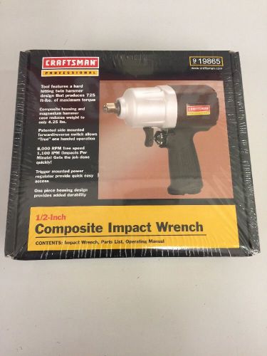 Craftsman 19865 1/2&#034; composite impact wrench 8000 rpm max 725ft lbs torque deal! for sale