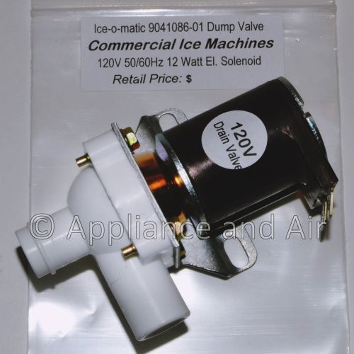 Ice-o-matic 9041086-01 water solenoid purge / dump valve 120v ships today for sale