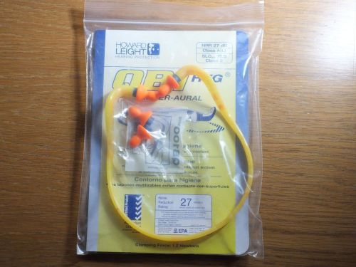New Howard Leight QB1HYG Hearing Protection Band NRR 27 dB With Extra Set Pods