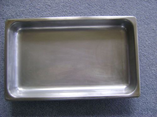 Polarware Stainless Steel 21&#034;x 13&#034;x 3&#034;  Steam Table Insert Drop In # E 20122 NSF