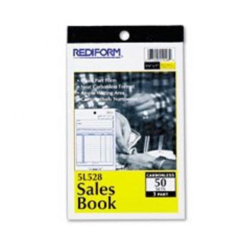 Rediform-Blueline 5l528 4-1/4&#034; X 6-3/8&#034; Carbonless Triplicate Sales Book