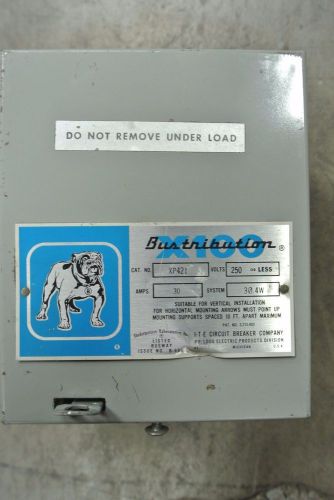 ITE 30 Amp 250 Volt 3 Phase 4 Wire Cat: XP421 bustribution X100
