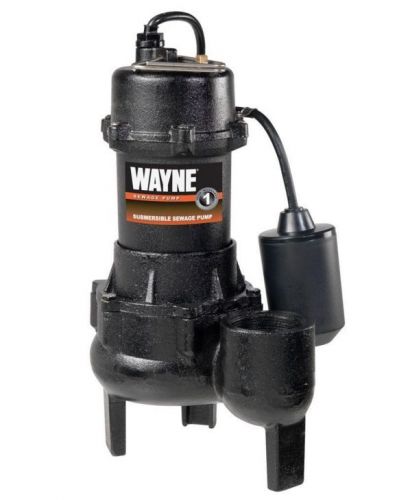 New wayne 1/2 hp cast iron submersible sewage pump with tether float switch for sale