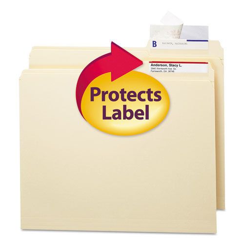 Seal &amp; View File Folder Label Protector, Clear Laminate, 3-1/2x1-11/16_2PKBundle