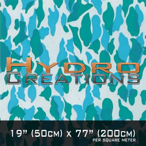 Hydrographic film for hydro dipping water transfer film blue military camo for sale