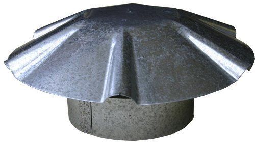 Speedi-Products EX-RCGU 06 6-Inch Diameter Galvanized Umbrella Roof Vent Cap New