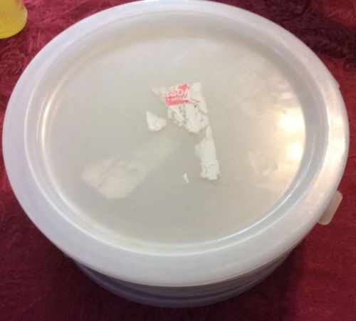 Lot 9 CAMBRO RFSC12PP Pan Lid Cold Storage 12.5 Diameter 3/4 Inch Tall