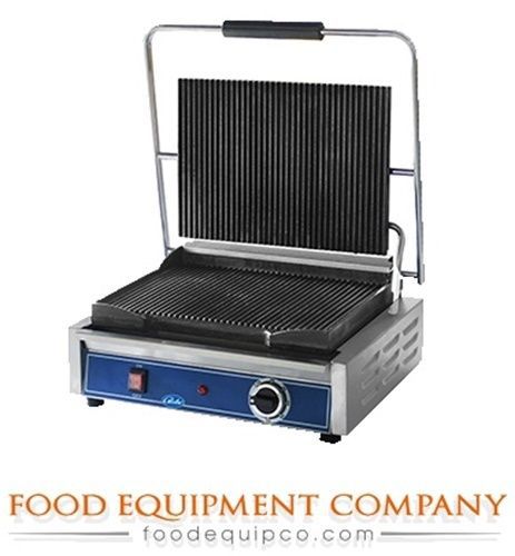 Globe gpg1410 panini grill single countertop  (14&#039;&#039; x 10&#039;&#039; griddle plate) for sale